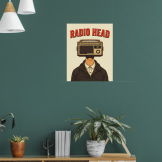 RADIO HEAD – Póster Retro Vintage Surrealista