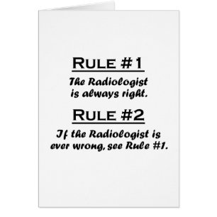 Radiólogo de la regla