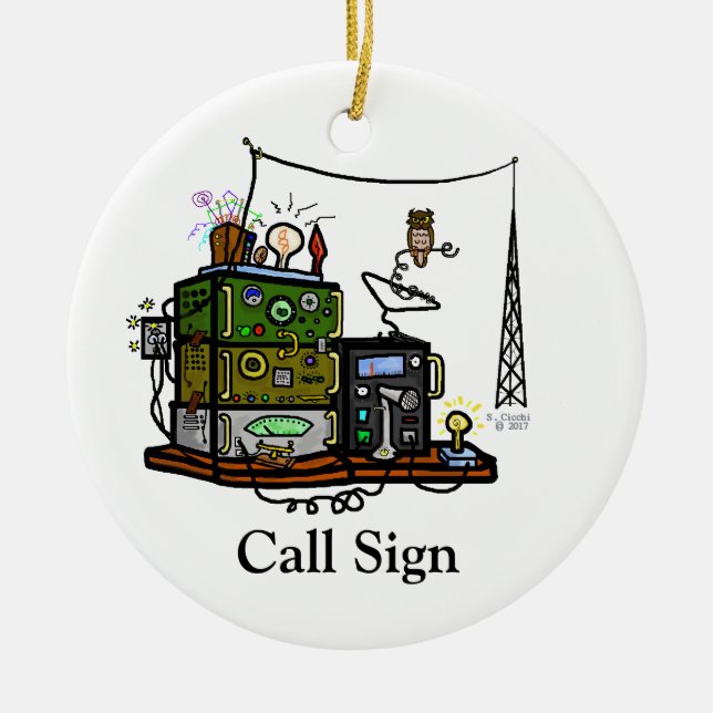 Radios locas y ornamento del búho a modificar para (Frente)