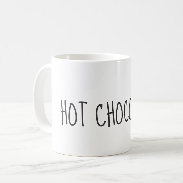 Rae Dunn inspiró la taza del CHOCOLATE CALIENTE (Anverso izquierdo)