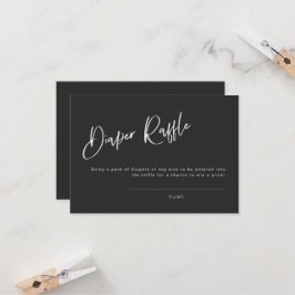 Raffle de Baby Shower de inspiración gótica negra