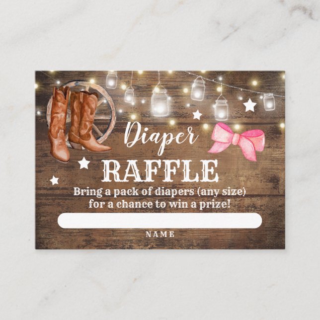 Raffle de pañales Género Revuelta Boots o Tarjeta  (Anverso)