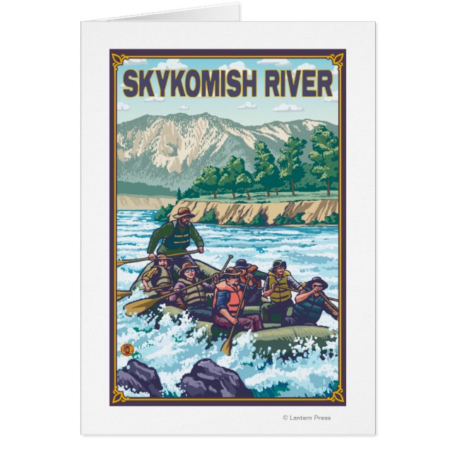 Rafting White Water - Río Skykomish, Washington (Frente)
