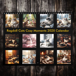 Ragdoll Cats Cosy Momentos Cómodos Calendario 202X