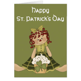 RagDoll d1 irlandés Happy St. Patrick's Day Card