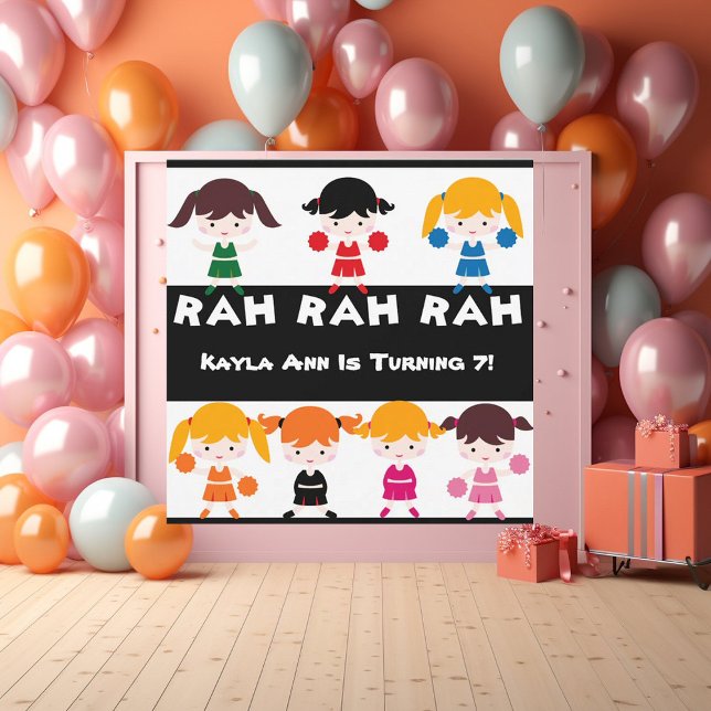 Rah Rah Rah Cheerled Birthday Invitación (Subido por el creador)