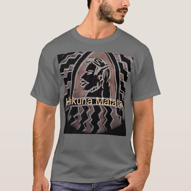 Raha de Kenia hágalo camisetas básicas de hombres  (Anverso)