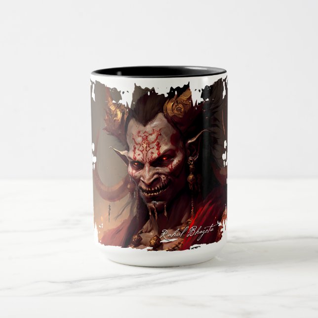 Rahul Bhagotia (indio) - Taza de Demon Drinkware (Centro)