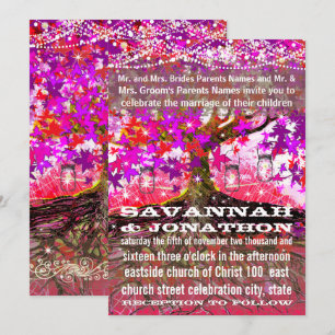 Raíces de amor Invitación a la boda romántica de r