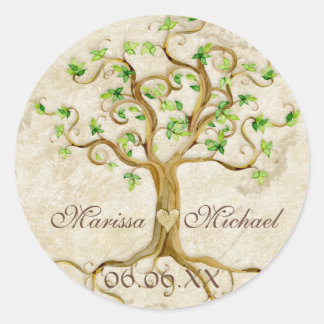 Raíces De Árbol Swirl Sellos De Coincidencia De Bo
