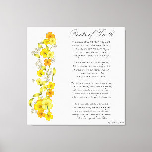 Raíces de la impresión de lienzo de fe