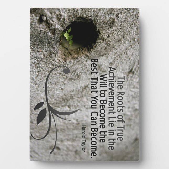 Raíces de la placa de la foto Personalizado del ve (Frente)