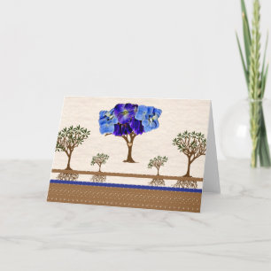 Raíces de la tarjeta de nota del amor