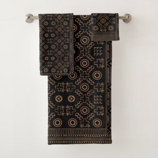 Raíces doradas: Elegancia marroquí negra y tribal