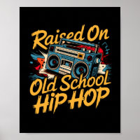 Raíces en la vieja escuela de hip hop arte retro