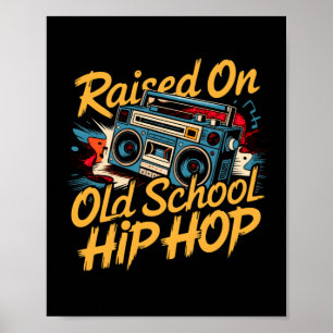 Raíces en la vieja escuela de hip hop arte retro