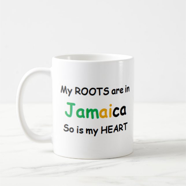 raíces jamaica taza de café (Izquierda)