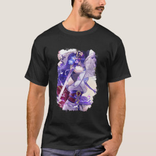 Raiden Shogun Genshin Arte 07 Camiseta oscura bá