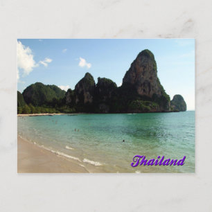 Railay Beach, Krabi, postal de Tailandia