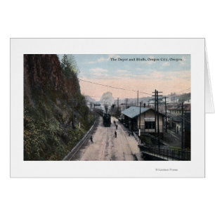 Railroad Depot y Bluffs City, OR