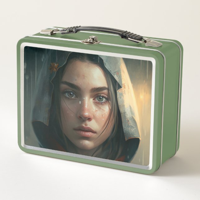 Rain hood girl (Anverso)