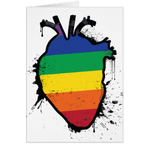 rainbow anatomical heart