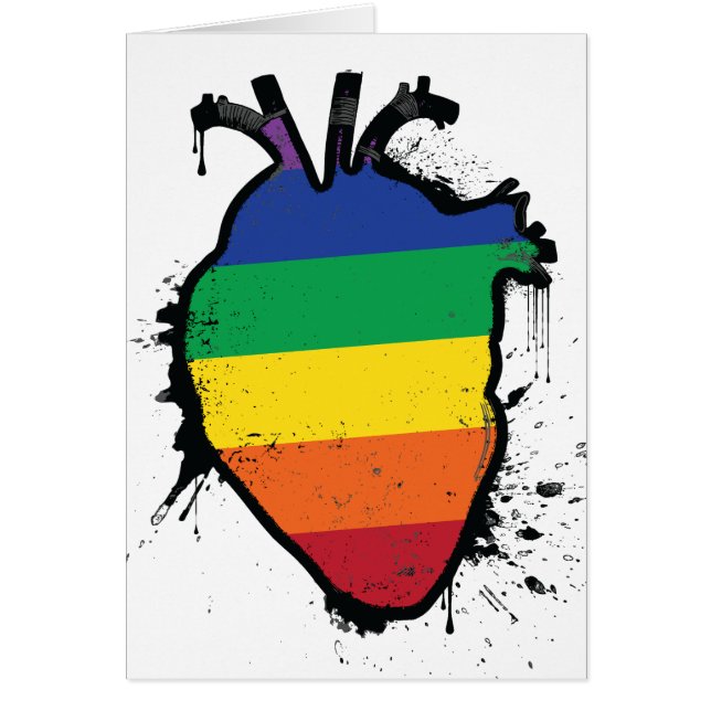 rainbow anatomical heart (Frente)