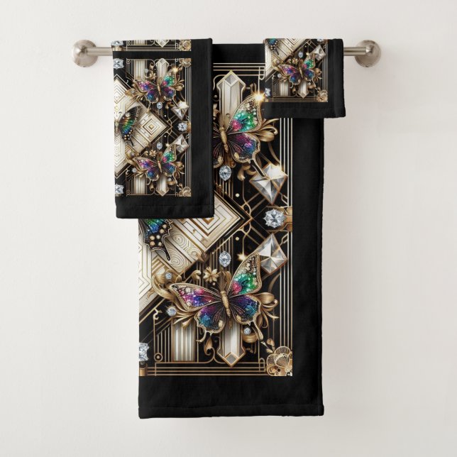 Rainbow Butterfly Art Deco Art Nouveau (In situ)