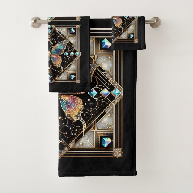 Rainbow Butterfly Art Deco Art Nouveau (In situ)