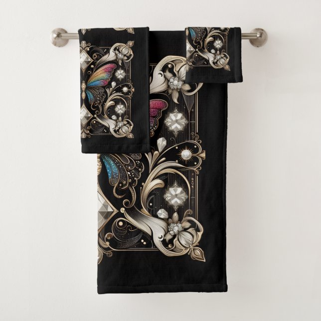 Rainbow Butterfly Art Deco Art Nouveau (In situ)