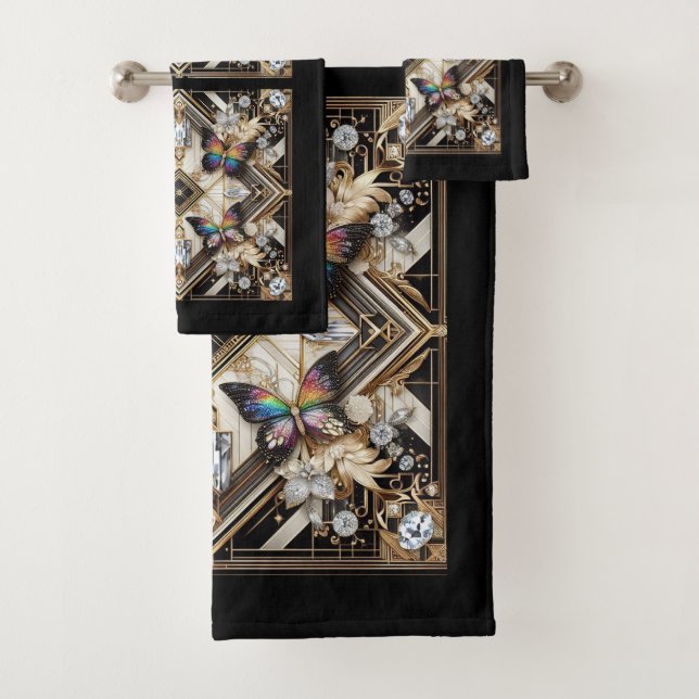 Rainbow Butterfly Art Deco Art Nouveau (In situ)