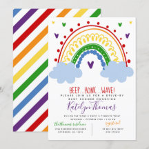 Rainbow Drive por invitación de Baby Shower