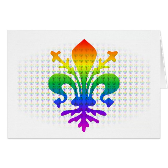 Rainbow Fleur-de-lis (Anverso (Horizontal))