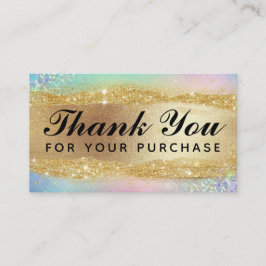 Rainbow Gold Gracias Por Sus Tarjetas De Compra