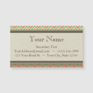 Rainbow Grunge Zigzag Chevrons