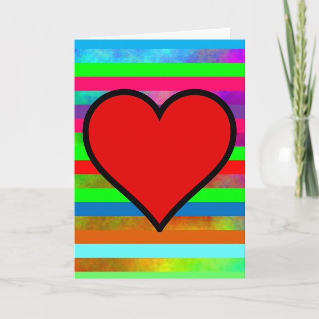 RAINBOW HEART PENSANDO EN TU TARJETA (Anverso)