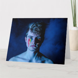 Rainbow Lears Tarjeta de felicitaciones LGBT
