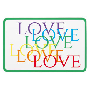 RAINBOW LOW 4x6 Imán flexible / Verde
