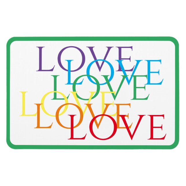 RAINBOW LOW 4x6 Imán flexible / Verde (Horizontal)