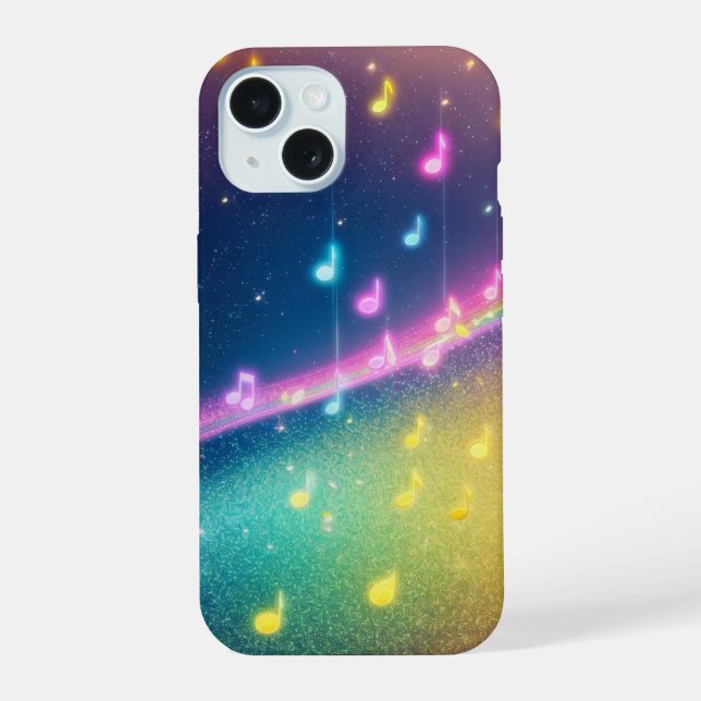 Rainbow Music Notes Galaxy Phone Case (Reverso )