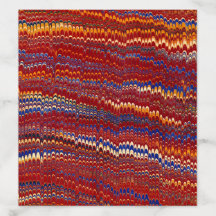 Rainbow Nonpareil Boda de papel con mármol