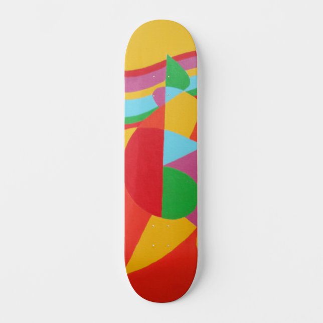 Rainbow Rush Abstract Skateboard (Anverso)