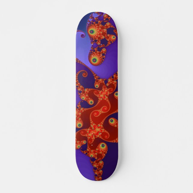 Rainbow Tentacles Skateboard (Anverso )