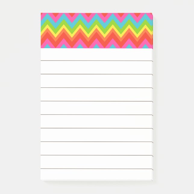 Rainbow To Do List Post Notas (Anverso)