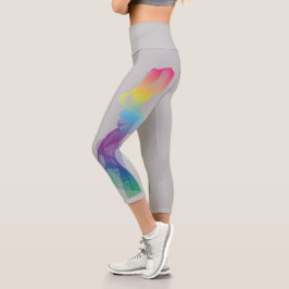 Rainbow Twist Capri Leggings