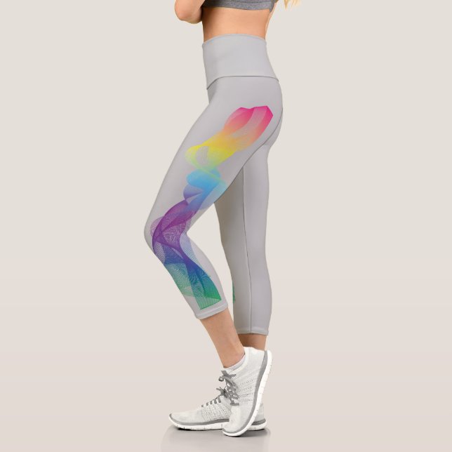 Rainbow Twist Capri Leggings (Izquierda)