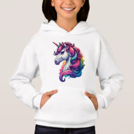 Rainbow Unicorn Kids Hoodie - Confort mágico y