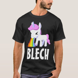 RÁINBOW VOMIT UNICORN DIVERSIÓN Camiseta oscura