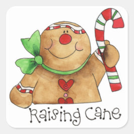 Raising Cane Gingerbread Man Pegatina Etiqueta