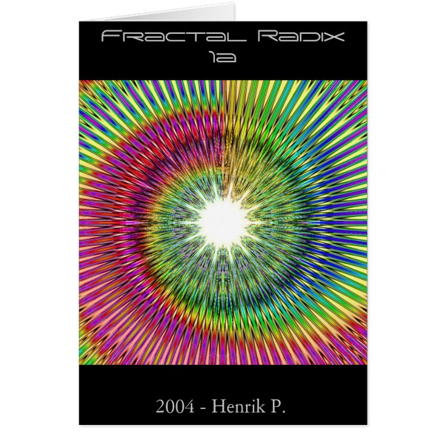 Raíz 1a (tarjeta) del fractal (Frente)